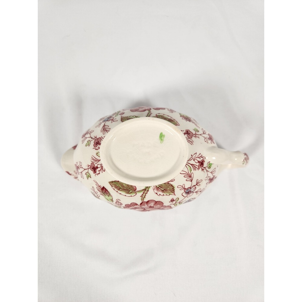 VTG‎ c. 1930s Rose Chintz Johnson Bros. Gravy Boat no Underplate 8" X 4" - Picture 6 of 7